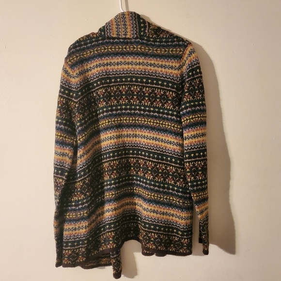 Ruff Hewn wool mohair blend boho neutral colored cardigan size Lg - Picture 3 of 13